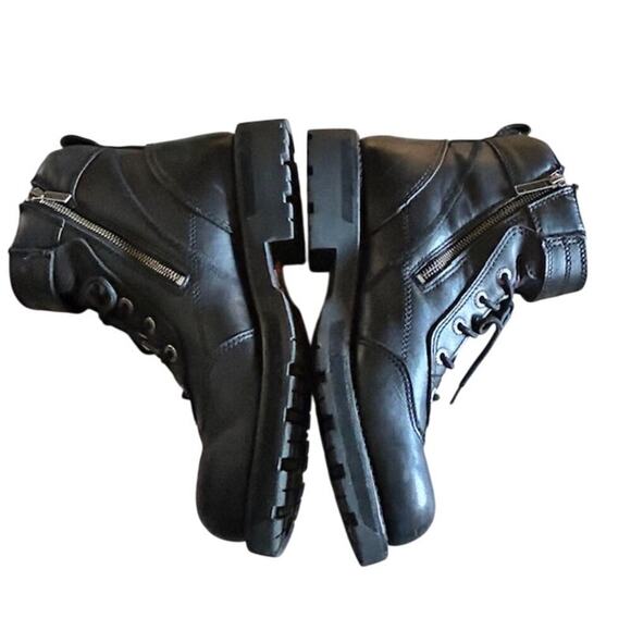 Harley-Davidson Men's Cross Roads II Lace Up Hiker Boots - Size 12 - Black175 - Picture 6 of 11